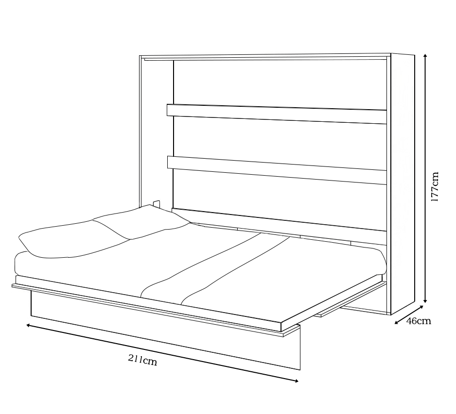 Skapseng Bed Concept 160x200 horisontal