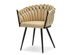 Pearl velour tuoli mustat jalat ROSA