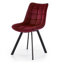 Veluurinen ruokailutuoli viininpunainen K332