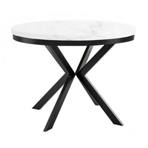 Jatkettava moderni marmori pöytä 100 cm pienille tiloille