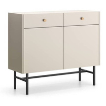 Beige kaksiovinen lipasto laatikoilla SPELLO