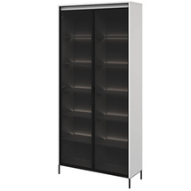 Valkoinen vitriini valaistuksella TREND