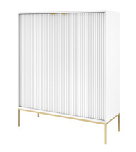 Valkoinen korkea lipasto VOLARE