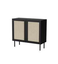 2-ovinen lipasto musta BAGGIO