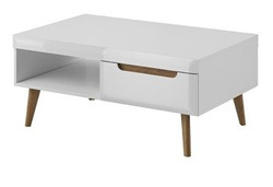 sohvapöytä valkoisella laatikolla NORDI
