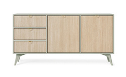 2-ovinen lipasto vihreä FOREST