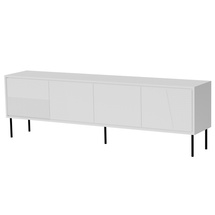 Valkoinen matta TV-penkki 200 cm SELLA