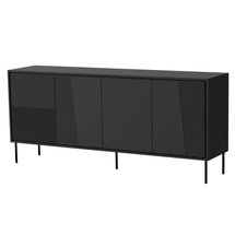 Musta lipasto 200 cm SELLA SELLA