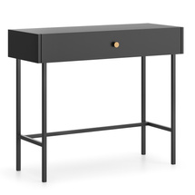 Musta konsolipöytä laatikolla SPELLO