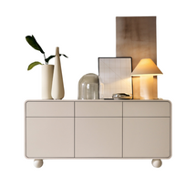 Elegantti lipasto pallojaloilla, 160 cm, kasmirinvärinen, LUNARIS