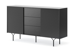 Musta iso lipasto 144 cm RAVEN RAVEN