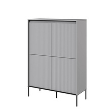 Korkea harmaa hiottu lipasto TREND