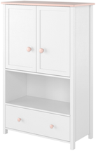 Valkoinen lipasto tyttöjen huoneeseen 85 cm Luna