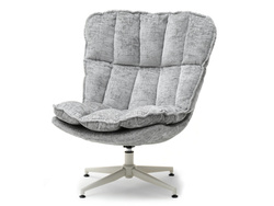 Kermanvärinen verhoiltu nojatuoli harmaat jalat JASPER