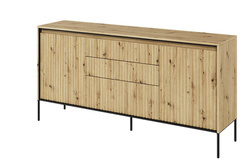 Leveä lipasto, jossa on laatikot TRENDI