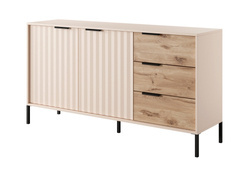 Suuri lipasto laatikoilla beige RAVE