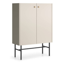 Beige kaksiovinen lipasto SPELLO