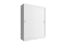 Kapea vaatekaappi 130 cm valkoinen Wiki