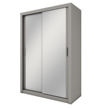 Kaksiovinen peilikaappi 150 cm harmaa IDEA 17