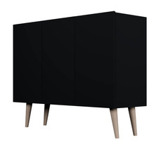 3-ovinen lipasto 120 musta TORONTO 3 ovinen lipasto 120 musta TORONTO