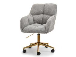 Boucle nojatuoli Harmaa Kultaiset jalat ISLA