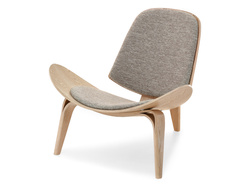 Beige tammijalkainen nojatuoli ROLAND