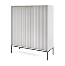 Harmaa korkea lipasto VOLARE