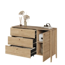 Lipasto, jossa on kolme laatikkoa COZY