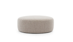 Beige pyöreä puff ARES 