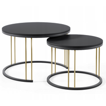 Sohvapöytä musta/kulta RAGNAR