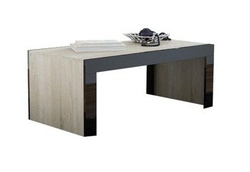 Sohvapöytä sonoma tammi / kiiltävä musta 120 cm Tess 