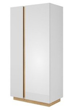 2-ovinen vaatekaappi valkoinen ARCO