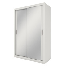 Kaksiovinen peilikaappi 150 cm valkoinen IDEA 17