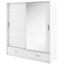 Valkoinen liukuovellinen vaatekaappi AR-05
