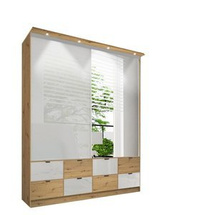 Liukuovellinen vaatekaappi peilillä Malaga 200