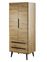 korkea vaatekaappi laatikoilla NORDI 