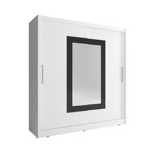 Valkoinen vaatekaappi 200 cm Wiki II