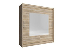 Suuri vaatekaappi peilillä 200 cm MAI IX