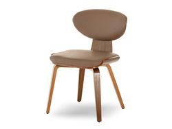 Moderni tuoli ruskea pähkinäpuu jalat JULIO