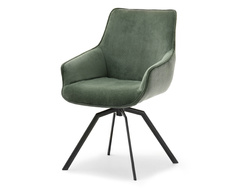 Corduroy tuoli vihreä musta jalat LAOMI