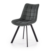 Veluurinen ruokailutuoli harmaa K332