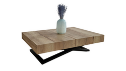 Jatkettava sohvapöytä 120/200x80 cm tammi halifax CALPE