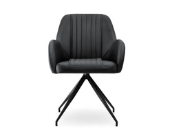 Moderni tuoli musta istuin mustat jalat CHIARA