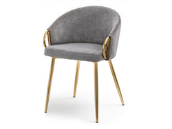 CLARA design-tuoli harmaa kultaiset jalat