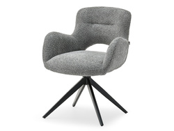 Toimistotuoli harmaa mustat jalat MILET