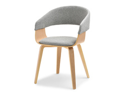 Boucle-tuoli harmaa tammijalat ROBIN