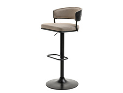 Hocker musta beige mustat jalat MALIA