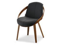 Pähkinäpuu beige/tammi jalat LAGOS tuoli