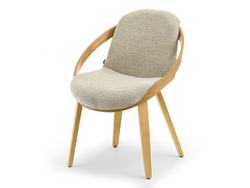 Boucle tuoli musta istuin tammijalat LAGOS