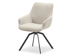 Corduroy tuoli beige mustat jalat LAOMI